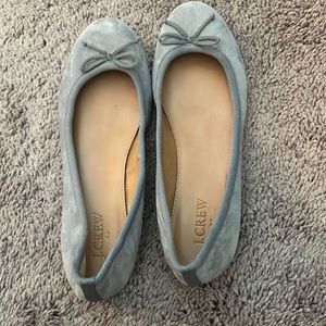 J Crew gray suede ballet flats. EUC. Size 6.5